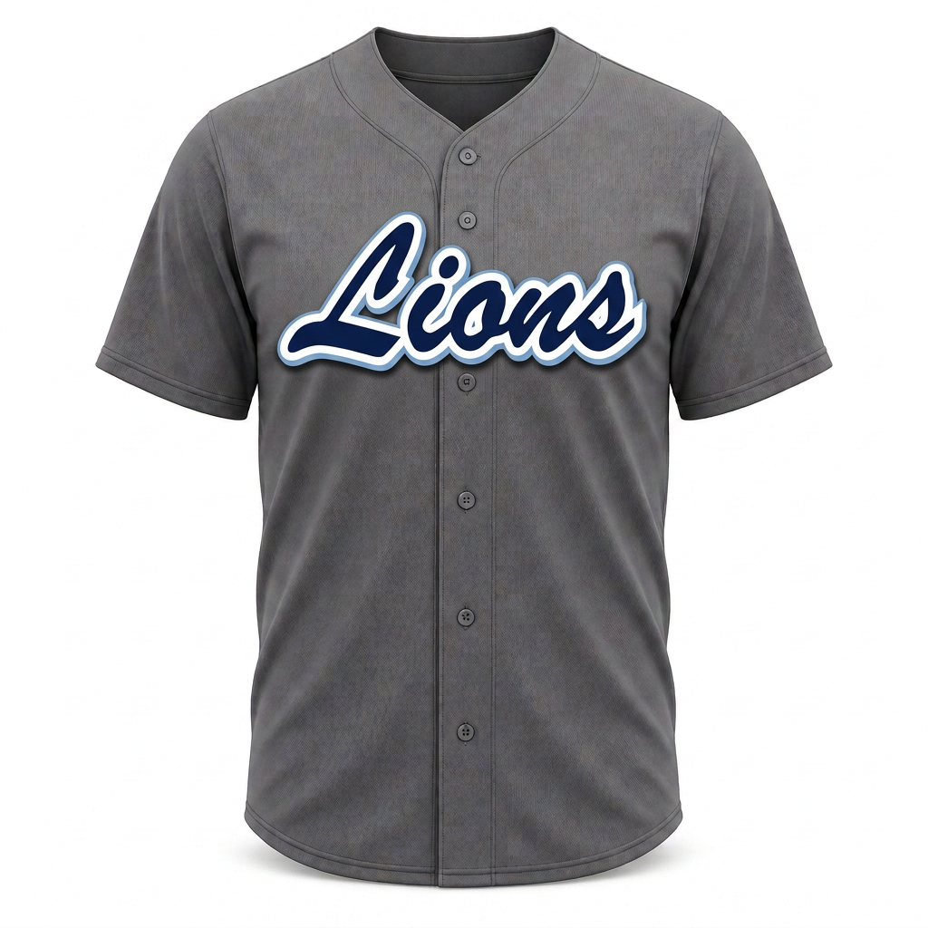 Adults – Lions Jersey Shirts – Graphite