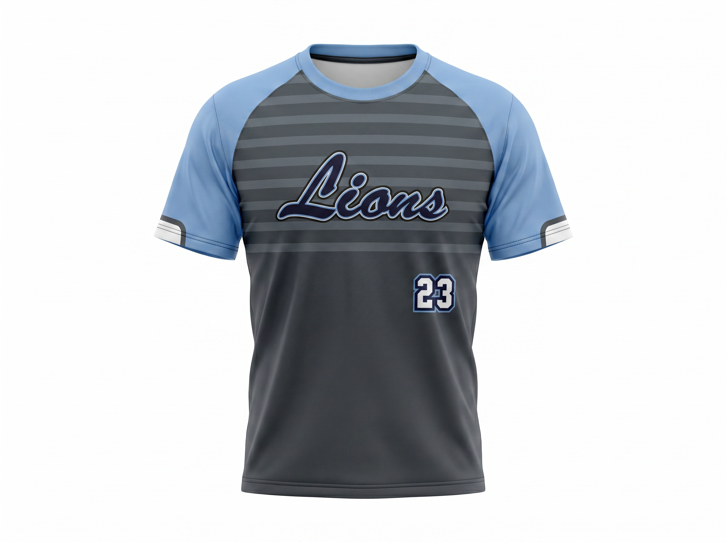 Lions Raglan Jersey — Graphite/Columbia