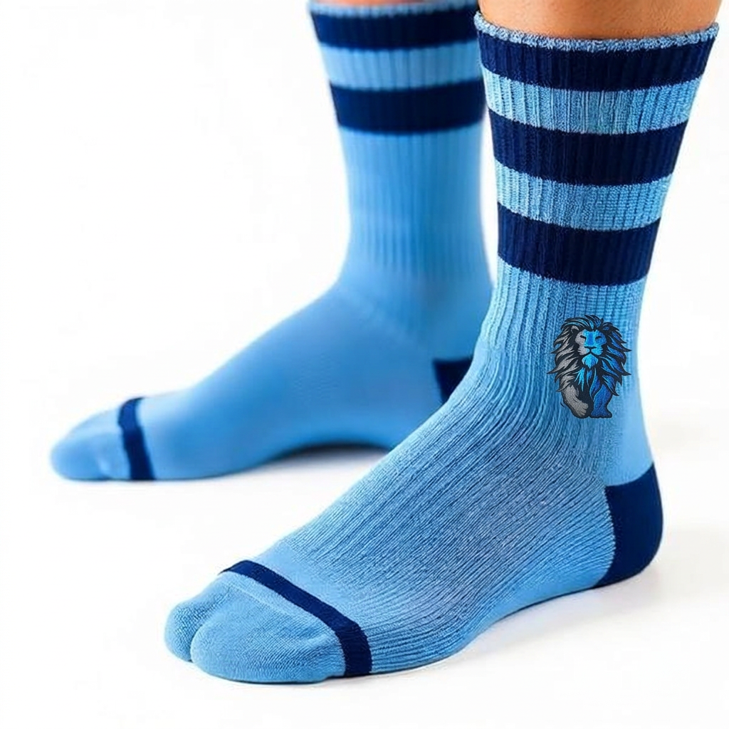 Columbia Blue Tube Socks